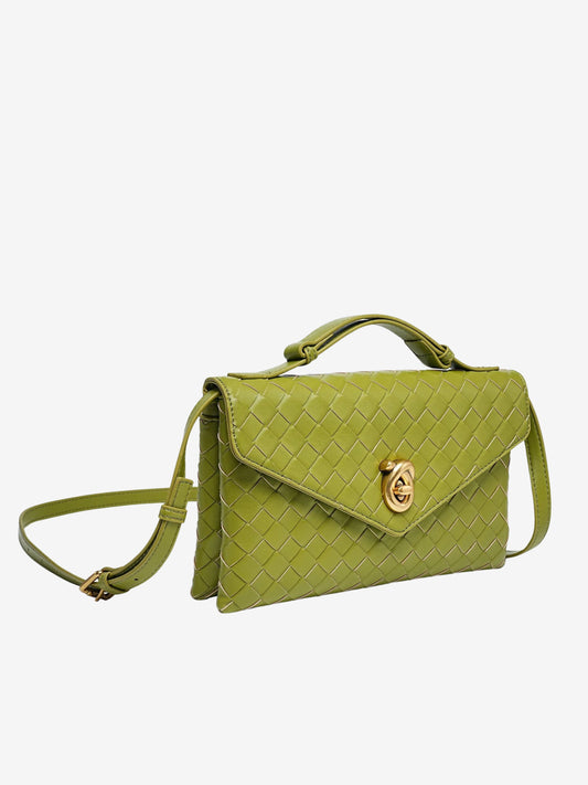 Vera™ Woven Crossbody Bag – Minimalist Style in a Compact Design