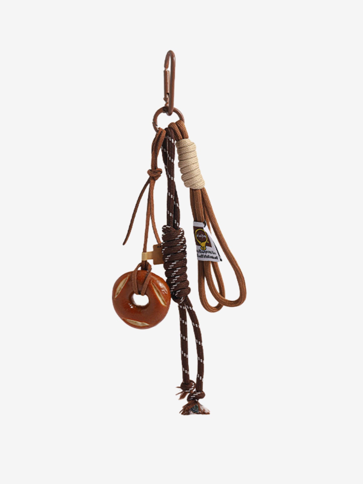 Rhiannon | Handcrafted Wooden Knot Bag Charm – Rustic, Artistic & Unique