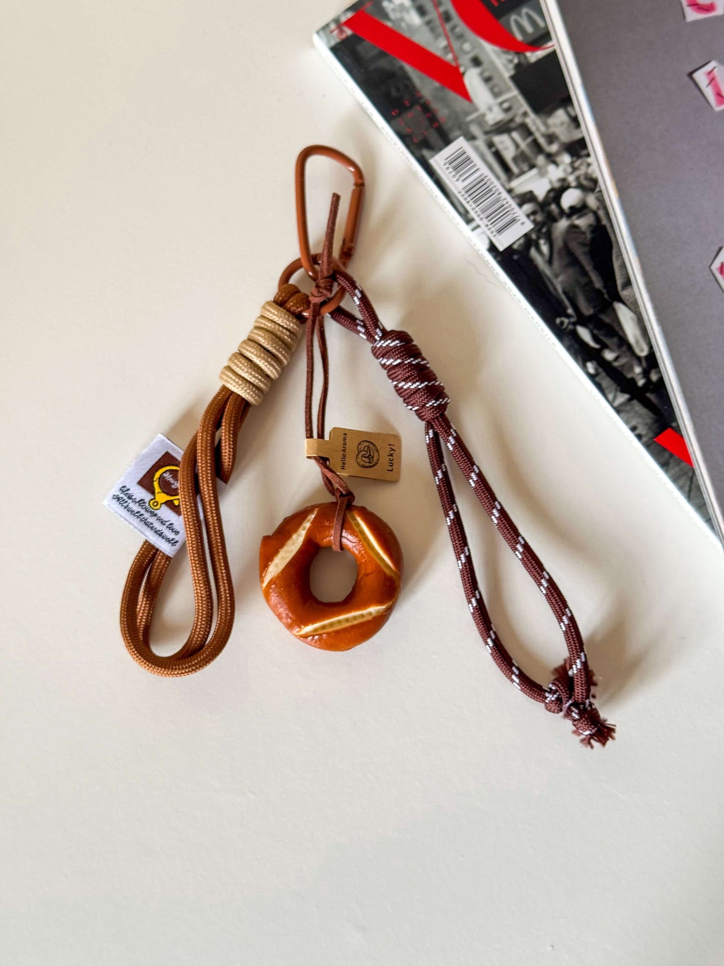Rhiannon | Handcrafted Wooden Knot Bag Charm – Rustic, Artistic & Unique