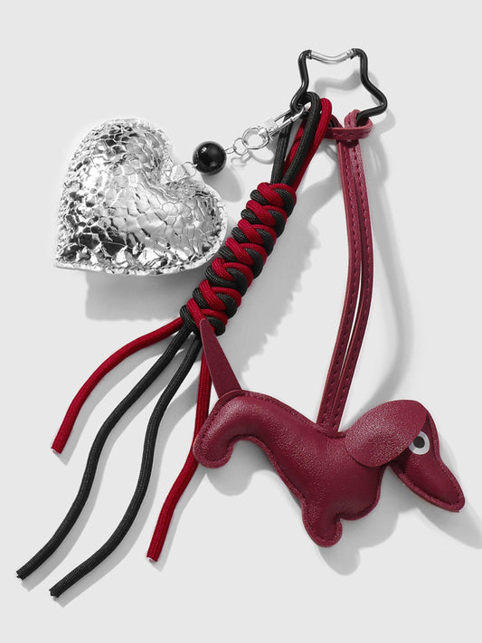 Myrris | Luxury Dachshund Leather Bag Charm – Chic, Playful & Elegant