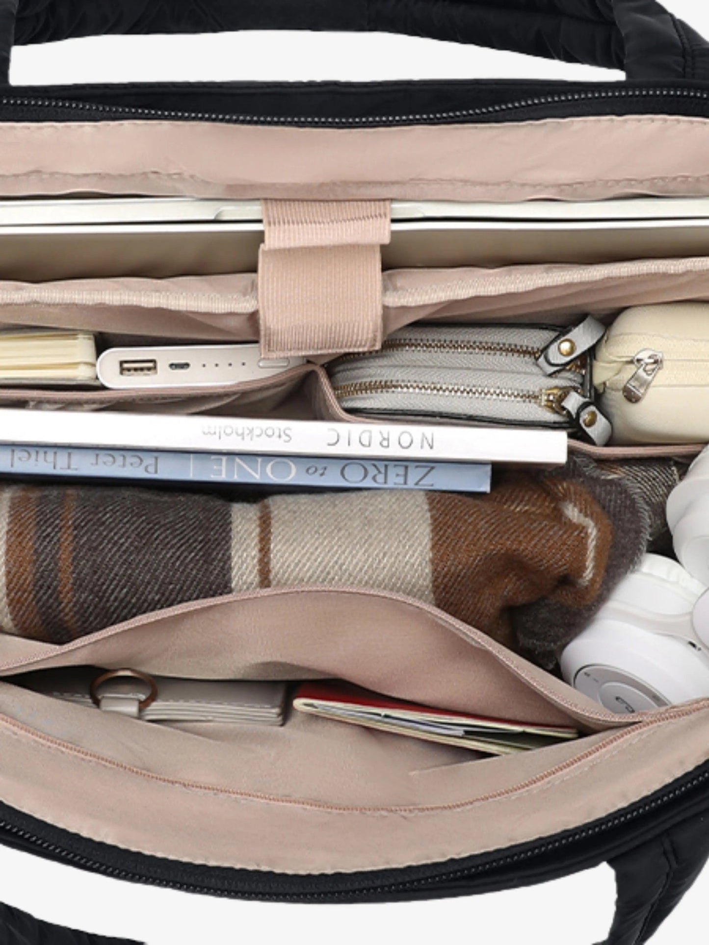 Lily | White Puffer Tote Bag – Stylish & Lightweight