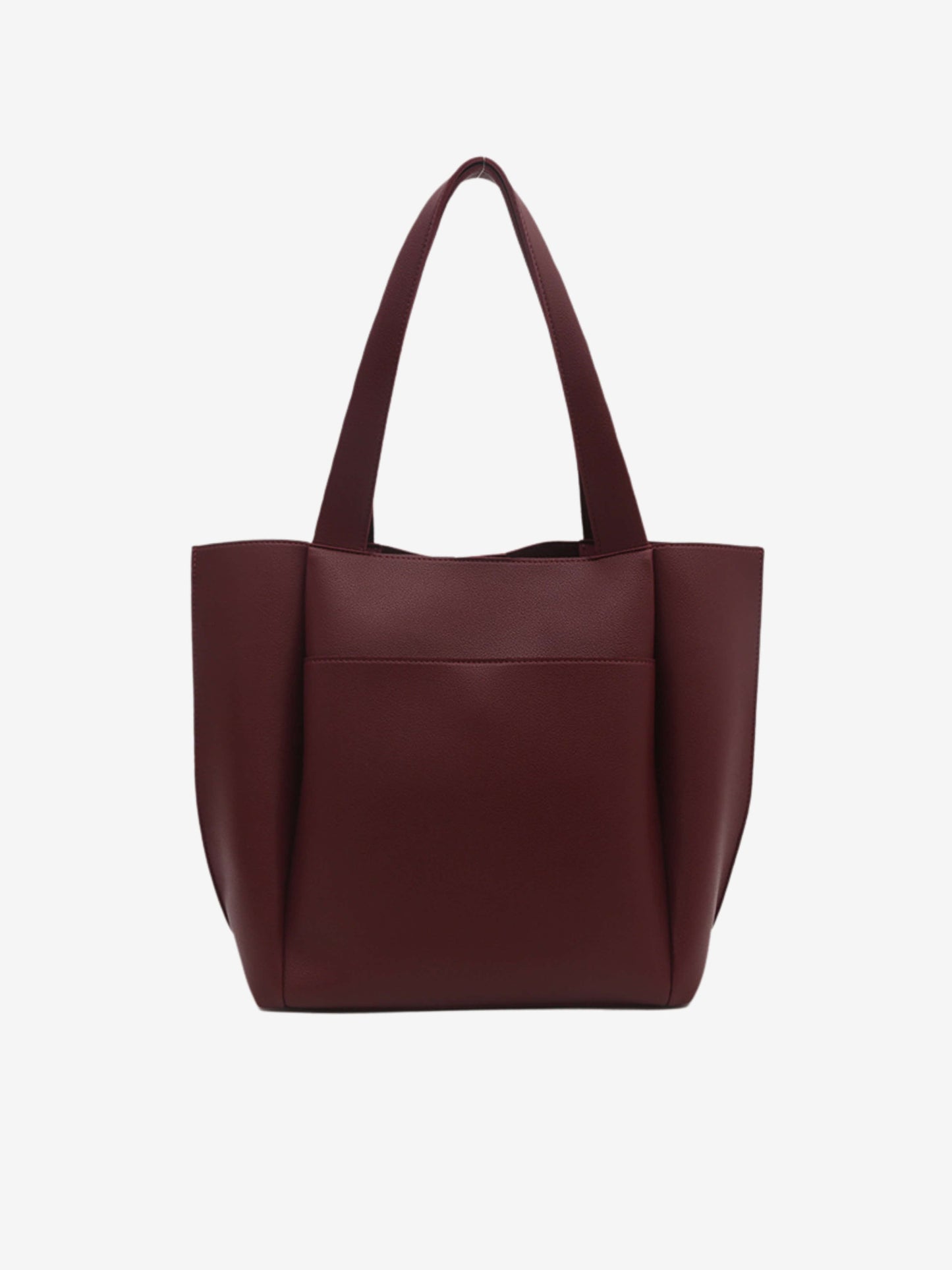 Lilly™ Structured Vegan Leather Tote – Simple, Sleek & Spacious