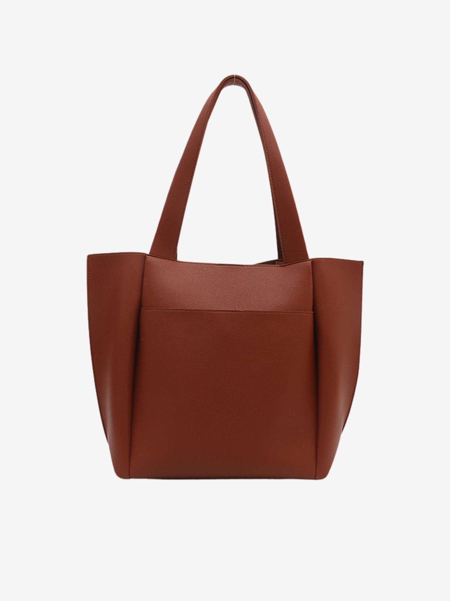 Lilly™ Structured Vegan Leather Tote – Simple, Sleek & Spacious
