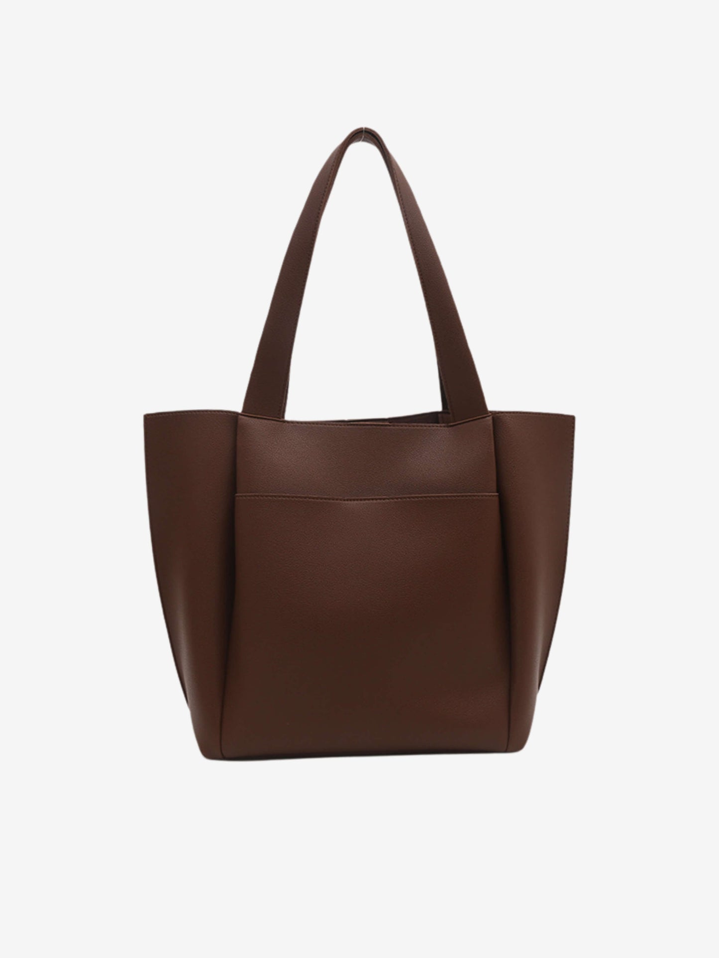 Lilly™ Structured Vegan Leather Tote – Simple, Sleek & Spacious