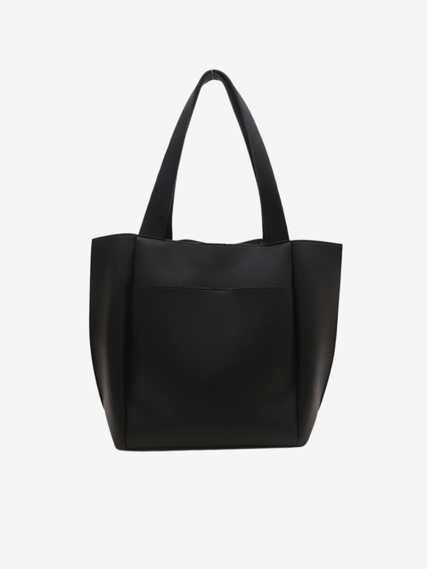 Lilly™ Structured Vegan Leather Tote – Simple, Sleek & Spacious