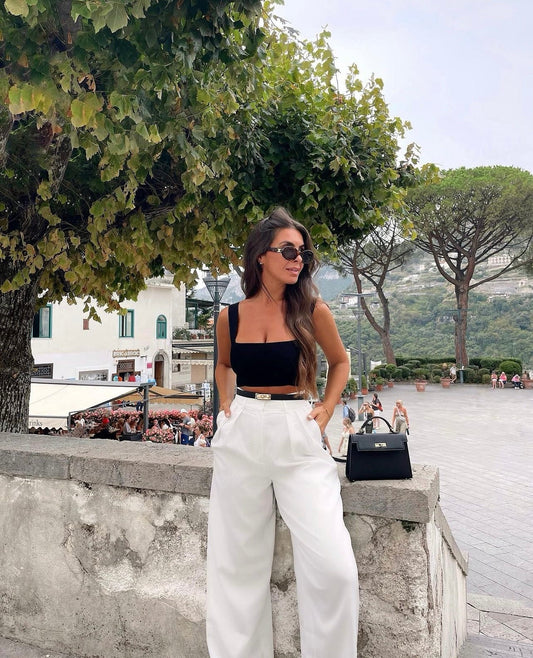 Aurora Signature Mini Leather Handbag – Women's Structured Top Handle Bag