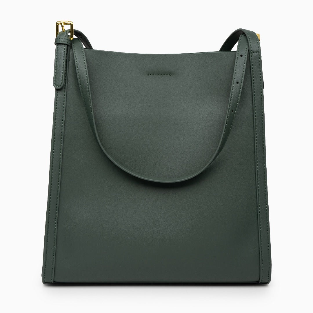 Klara | Genuine Leather Tote Bag – Minimalist Shoulder Handbag for Women
