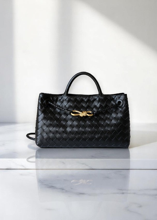 Rielle | Sage Woven Vegan Leather Handbag – Chic, Elegant & Timeless