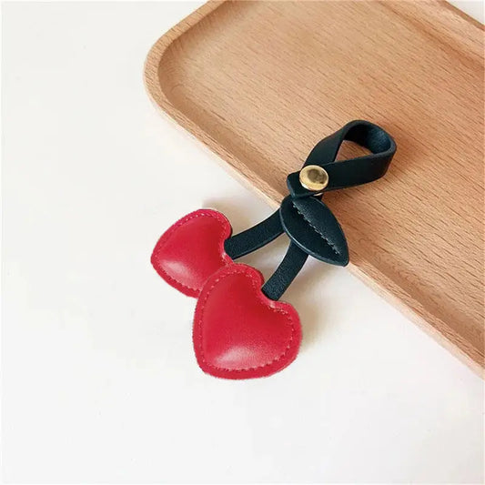 Zorielle | Heart-Shaped Leather Bag Charm – Sweet & Playful