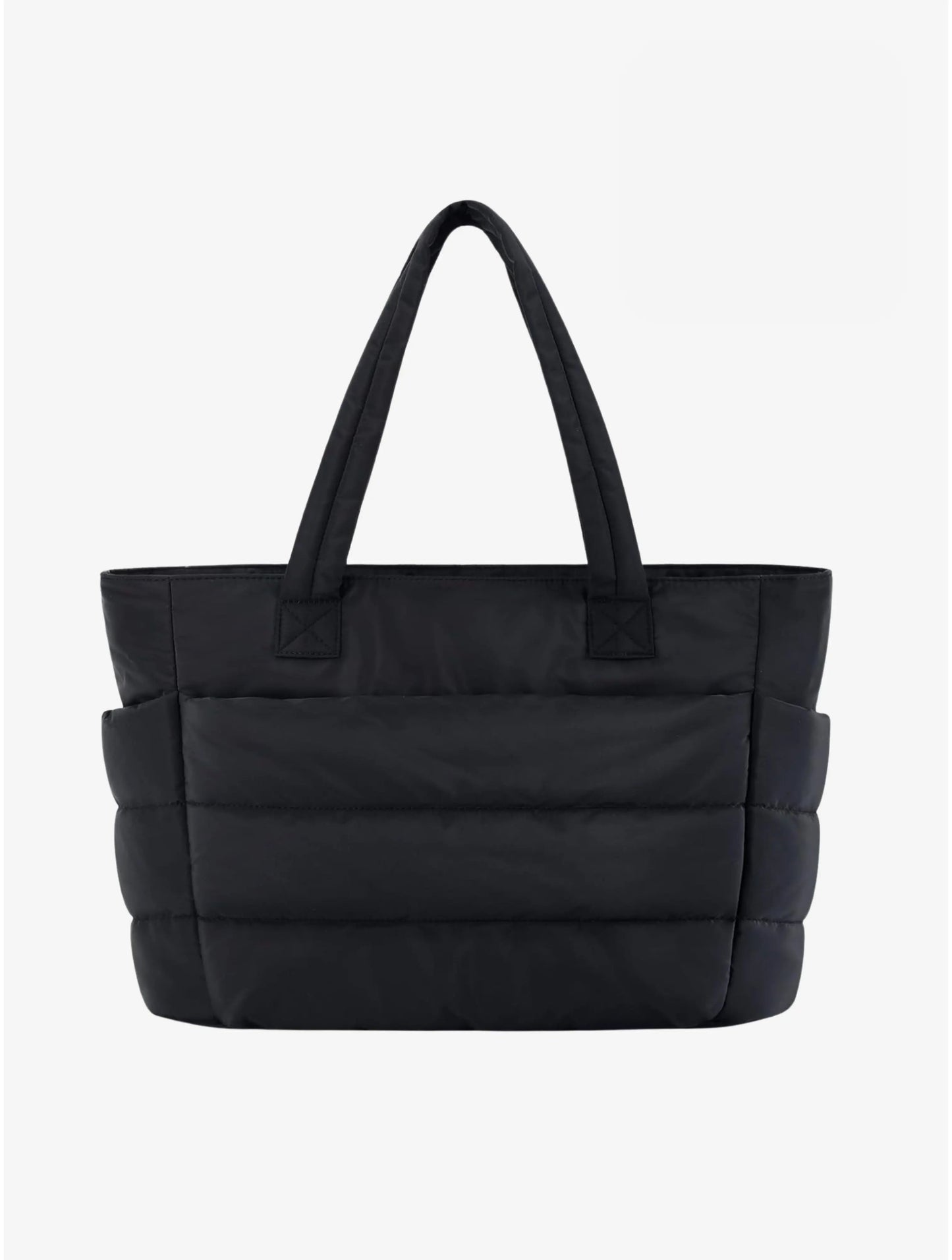 Lily | White Puffer Tote Bag – Stylish & Lightweight