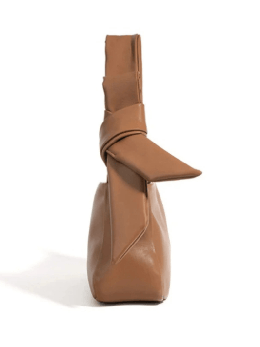 Clara | Luxe Camel Leather Shoulder Bag – Elegant & Feminine