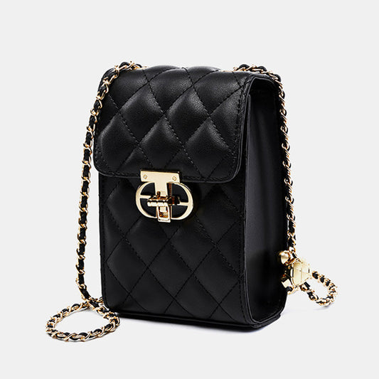 Delsia | Quilted Leather Crossbody Bag – Sophisticated & Timeless Design