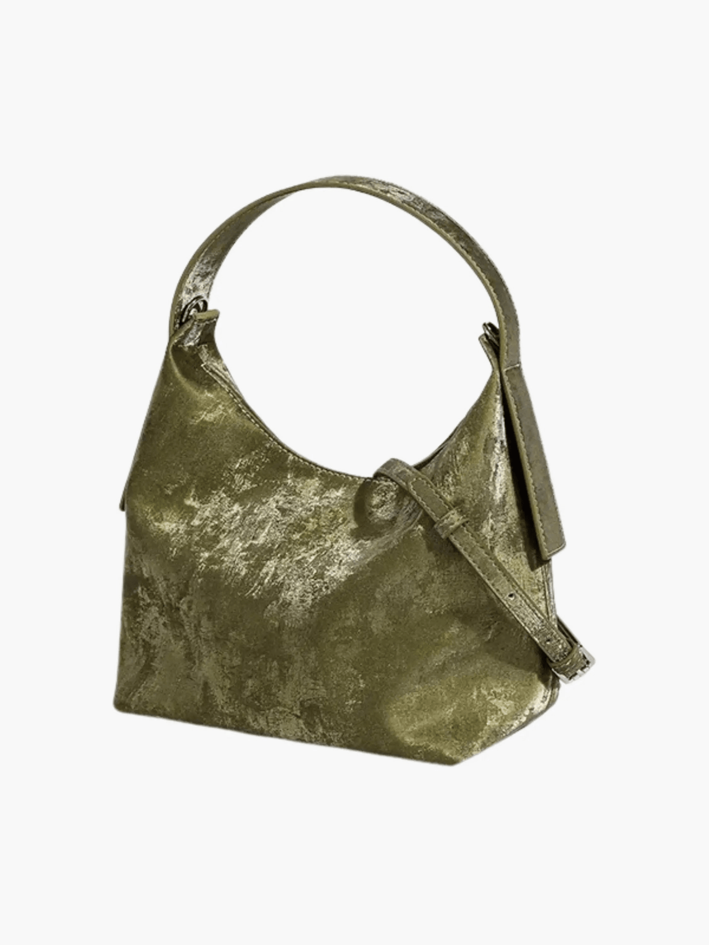 Clara | Luxe Metallic Silver Hobo Bag – Bold & Contemporary