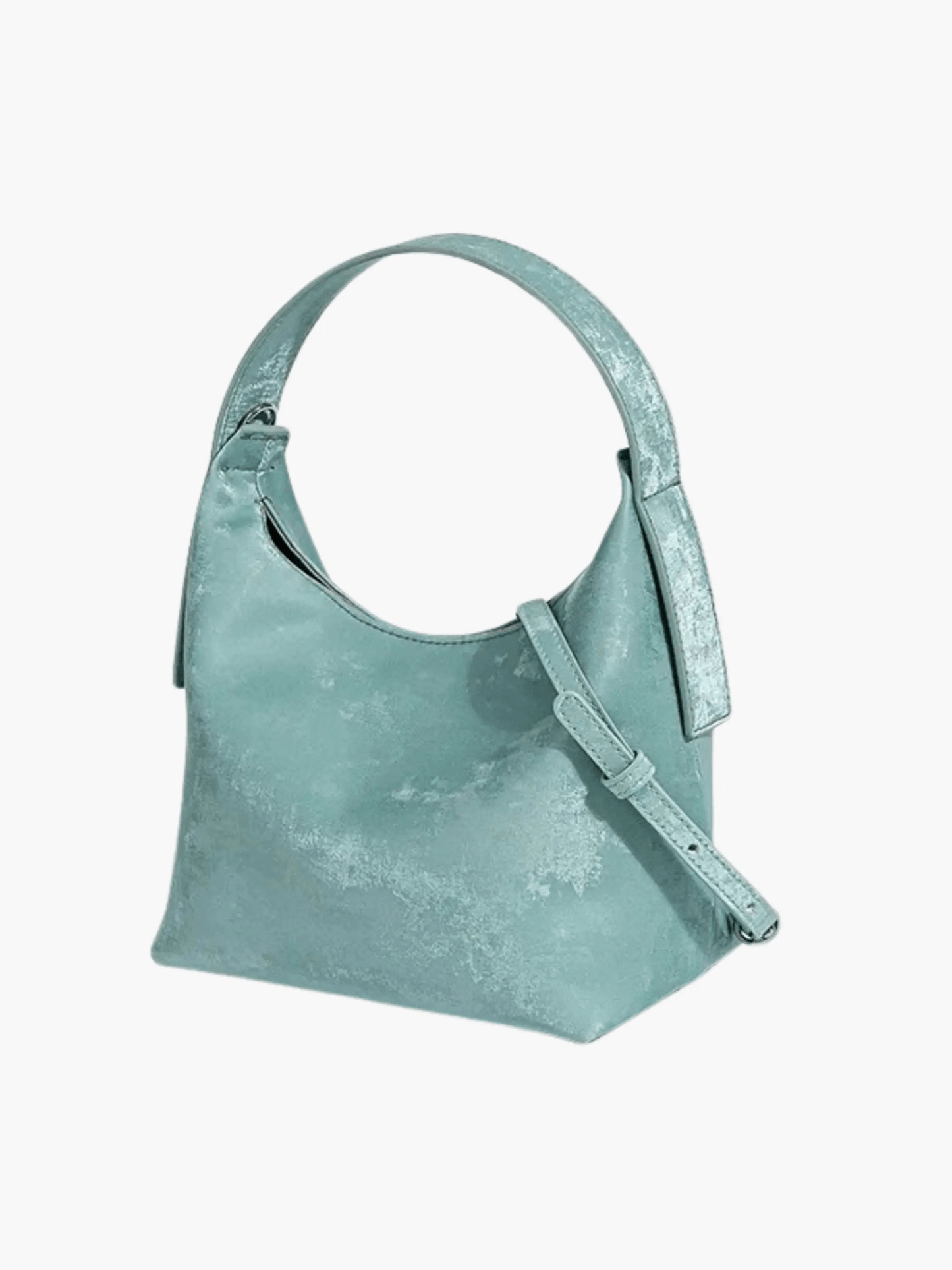 Clara | Luxe Metallic Silver Hobo Bag – Bold & Contemporary