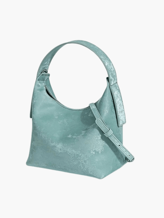Clara | Luxe Metallic Silver Hobo Bag – Bold & Contemporary