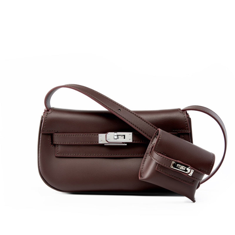 Emma | Soft Leather Flap Shoulder Bag – Timeless Elegance & Functionality