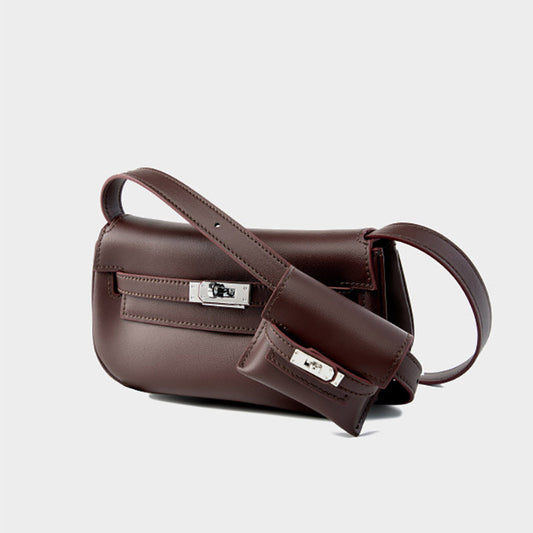 Emma | Soft Leather Flap Shoulder Bag – Timeless Elegance & Functionality