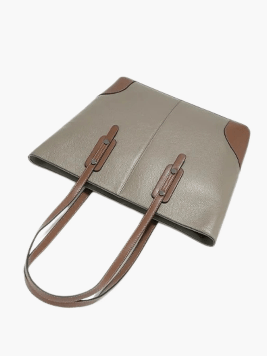 Elma | Classic Two-Tone Tote Bag – Everyday Elegance