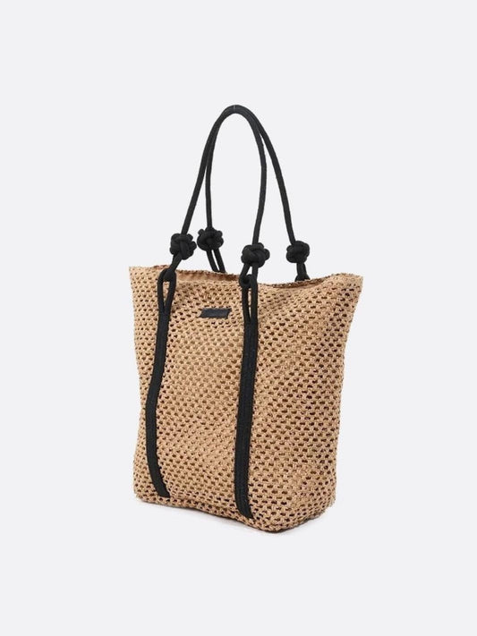 Large Woven Tote Bag with Rope Handles β Casual & Spacious Shopper