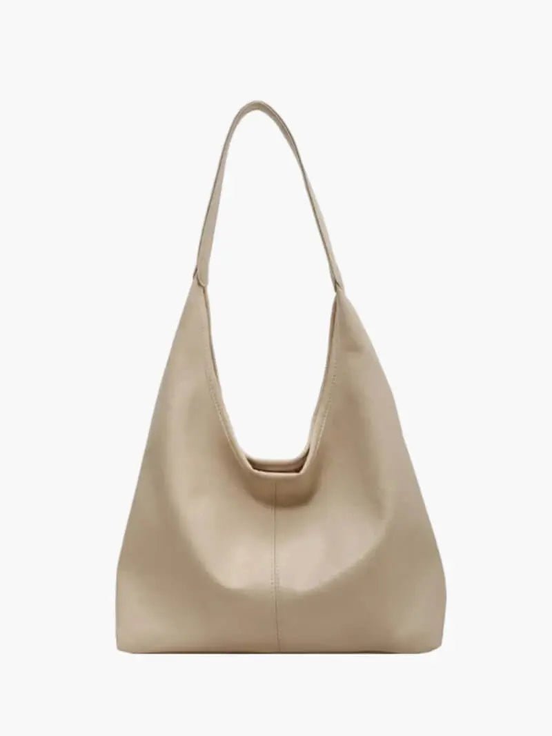 Ravellea | Luxe Black Leather Hobo Bag – Minimal & Chic