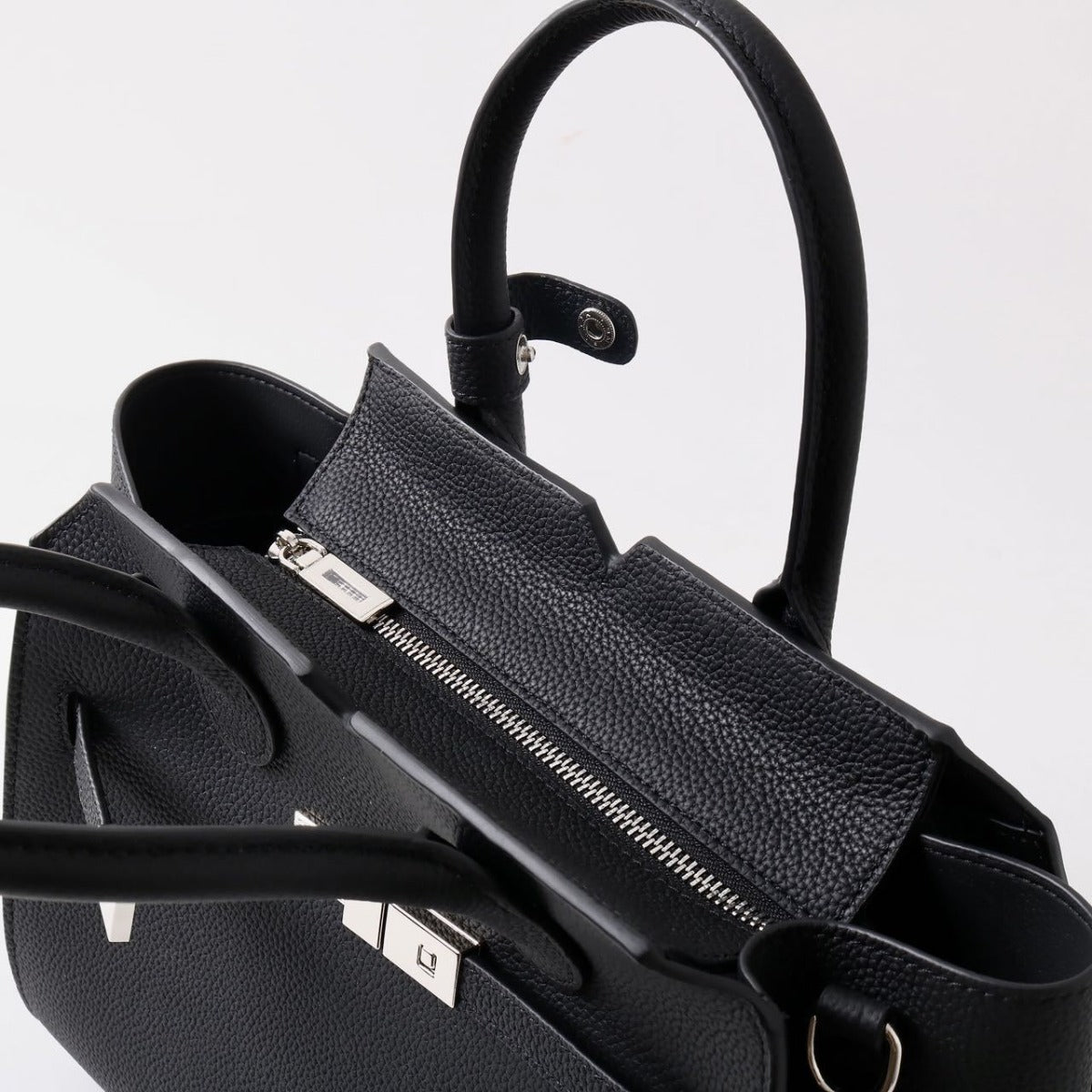 Natalie | Taupe Leather Satchel Bag – Elegant & Timeless