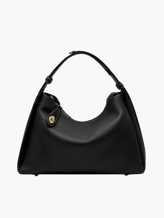 Evelyn | Taupe Leather Hobo Bag – Timeless & Sophisticated