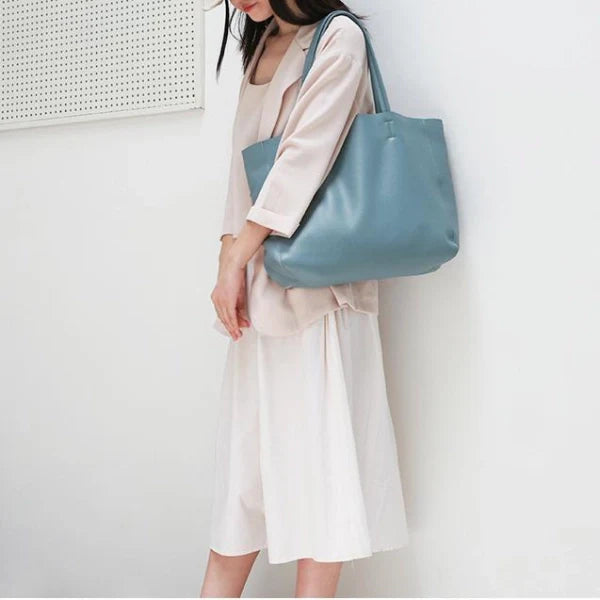 Emma | Black Leather Tote Bag – Classic & Versatile