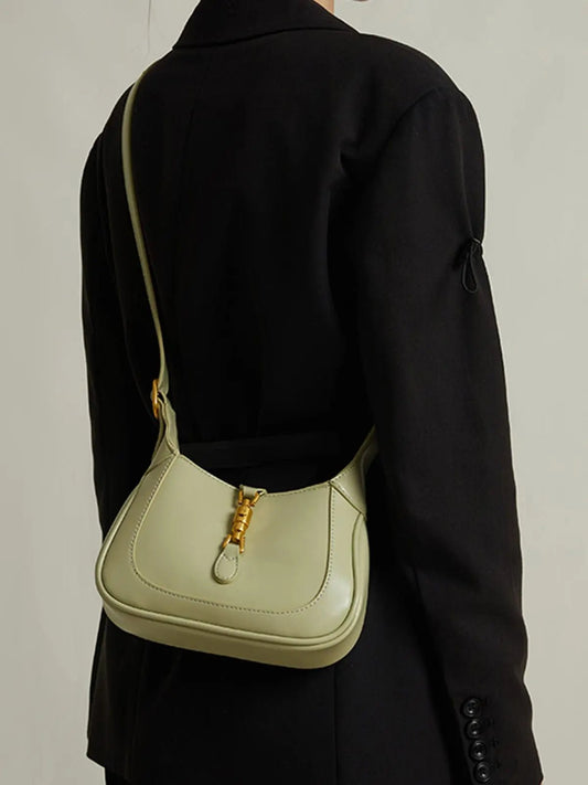 Lily | Elegant Mini Shoulder Bag with Buckle Detail – Chic & Compact