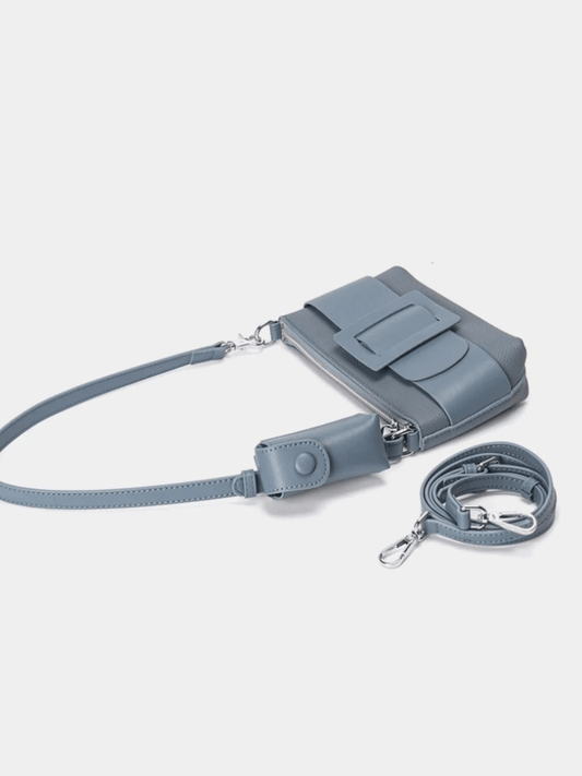 Aria | Blue Buckle Crossbody Bag – Modern & Versatile