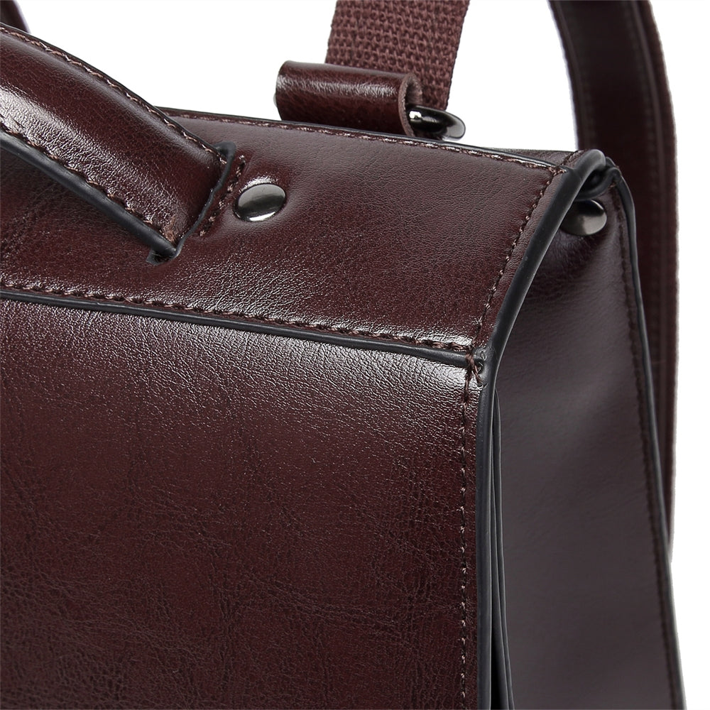 Lazaria | Vintage Brown Leather Backpack – Classic, Elegant & Functional