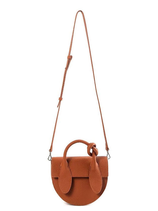 Elara Half-Moon Leather Bag – Genuine Leather Crossbody