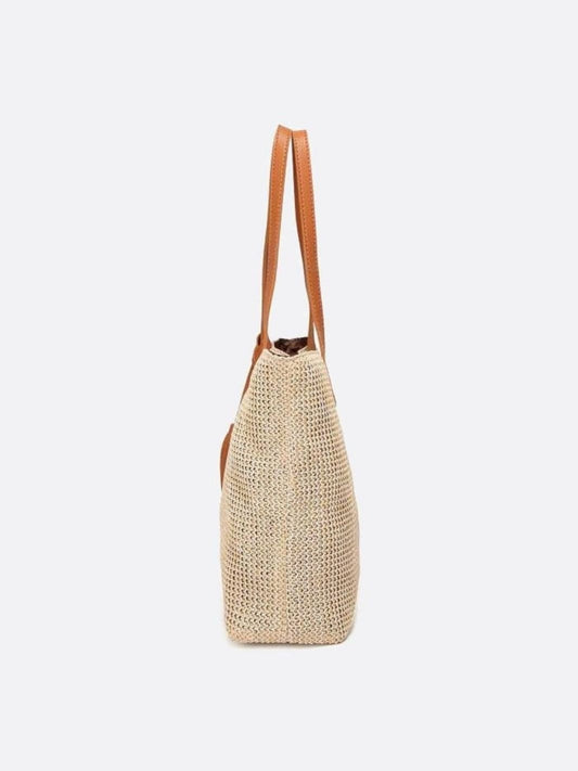 Riviera Structured Straw Tote – Woven Bag