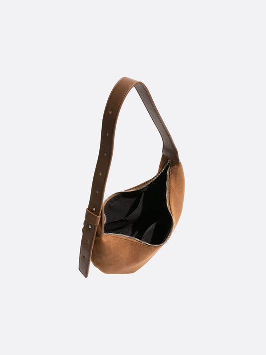 Mira | Suede Crescent Hobo Bag – Effortless Boho Chic