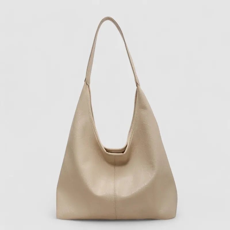 Eliana | Chic Black Leather Shoulder Bag – Modern & Minimalist