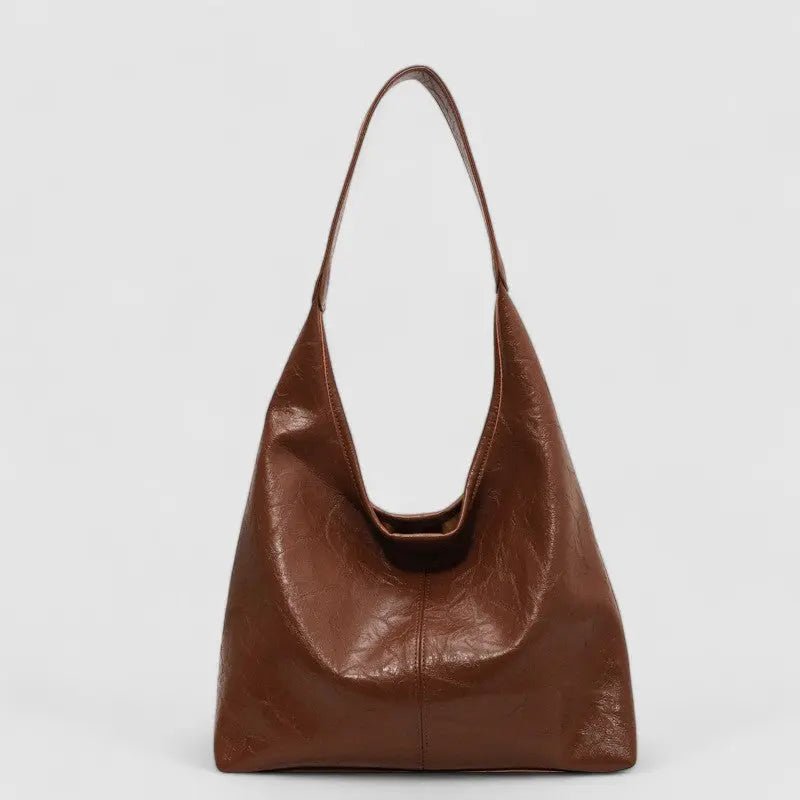 Eliana | Chic Black Leather Shoulder Bag – Modern & Minimalist
