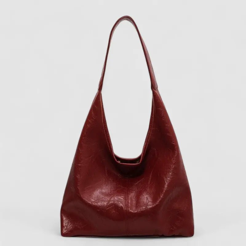 Eliana | Chic Black Leather Shoulder Bag – Modern & Minimalist