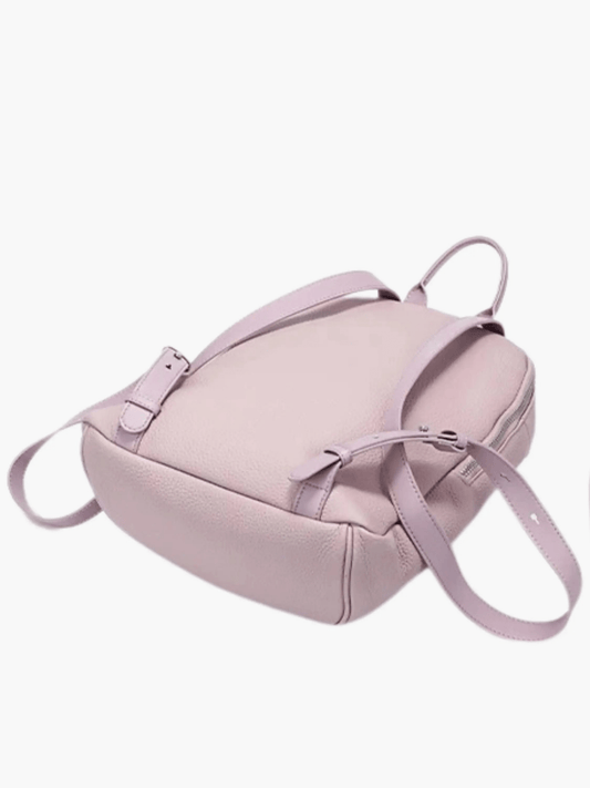 Sylaris | Blush Pink Leather Backpack – Effortless Elegance