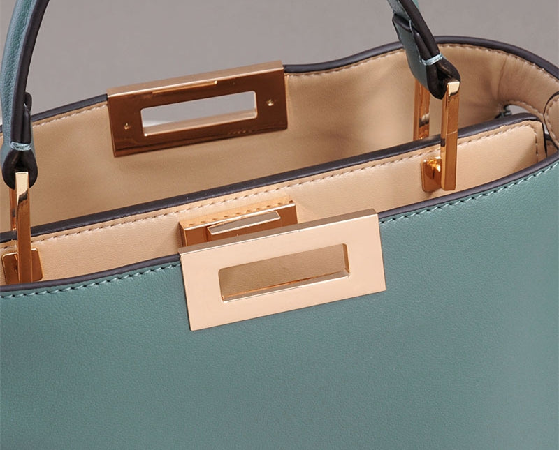 Xylora | White Structured Leather Tote – Elegant & Timeless