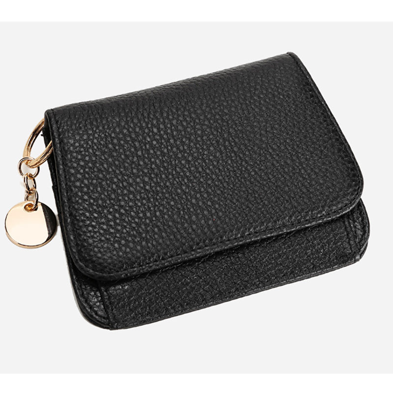 Charlotte | Pebbled Leather Mini Wallet – Chic & Compact Convenience