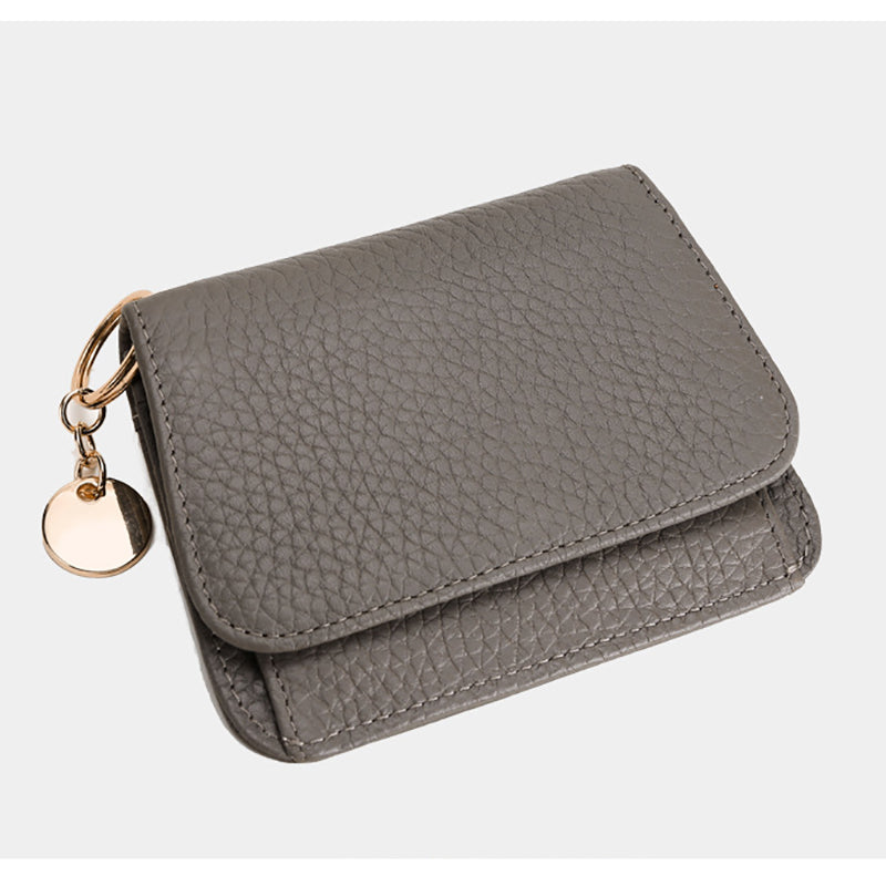 Charlotte | Pebbled Leather Mini Wallet – Chic & Compact Convenience