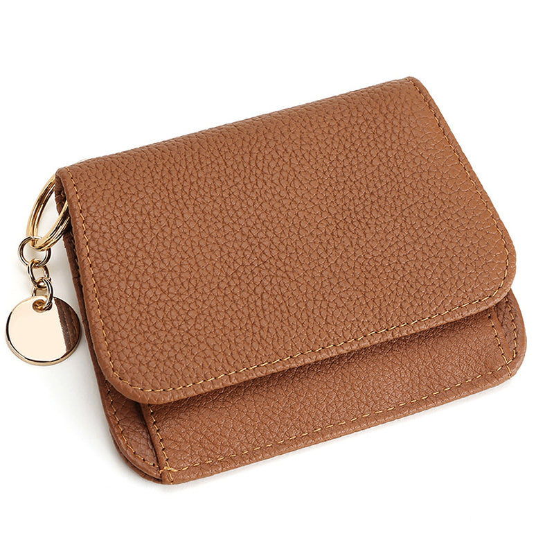 Charlotte | Pebbled Leather Mini Wallet – Chic & Compact Convenience