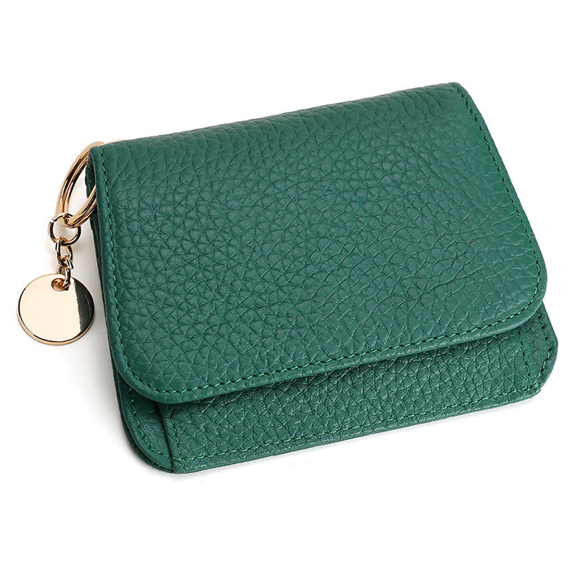 Charlotte | Pebbled Leather Mini Wallet – Chic & Compact Convenience