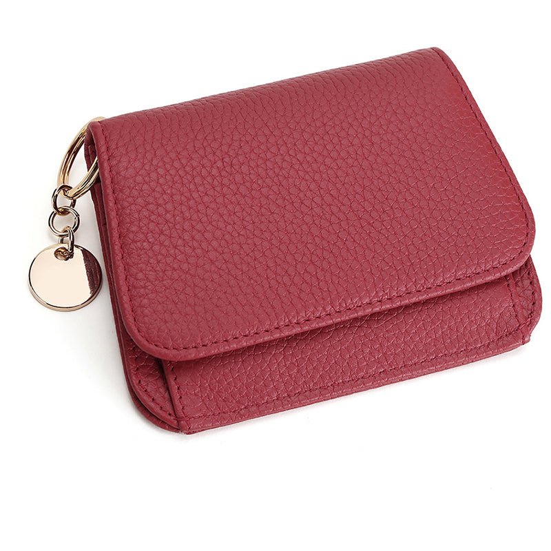 Charlotte | Pebbled Leather Mini Wallet – Chic & Compact Convenience