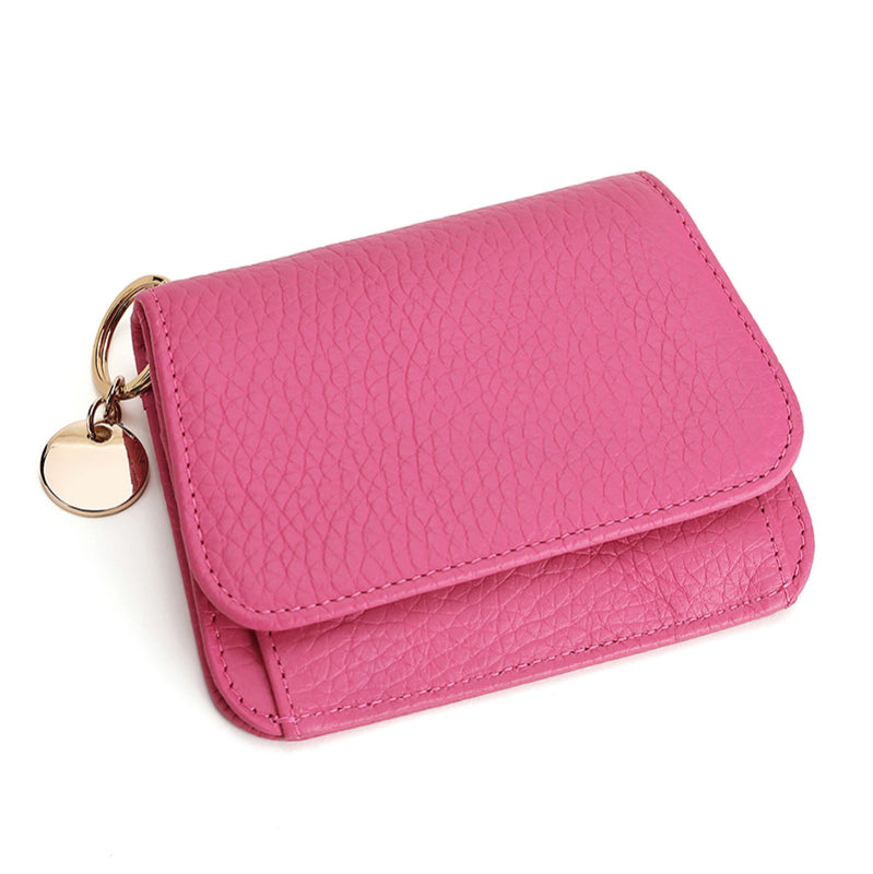 Charlotte | Pebbled Leather Mini Wallet – Chic & Compact Convenience