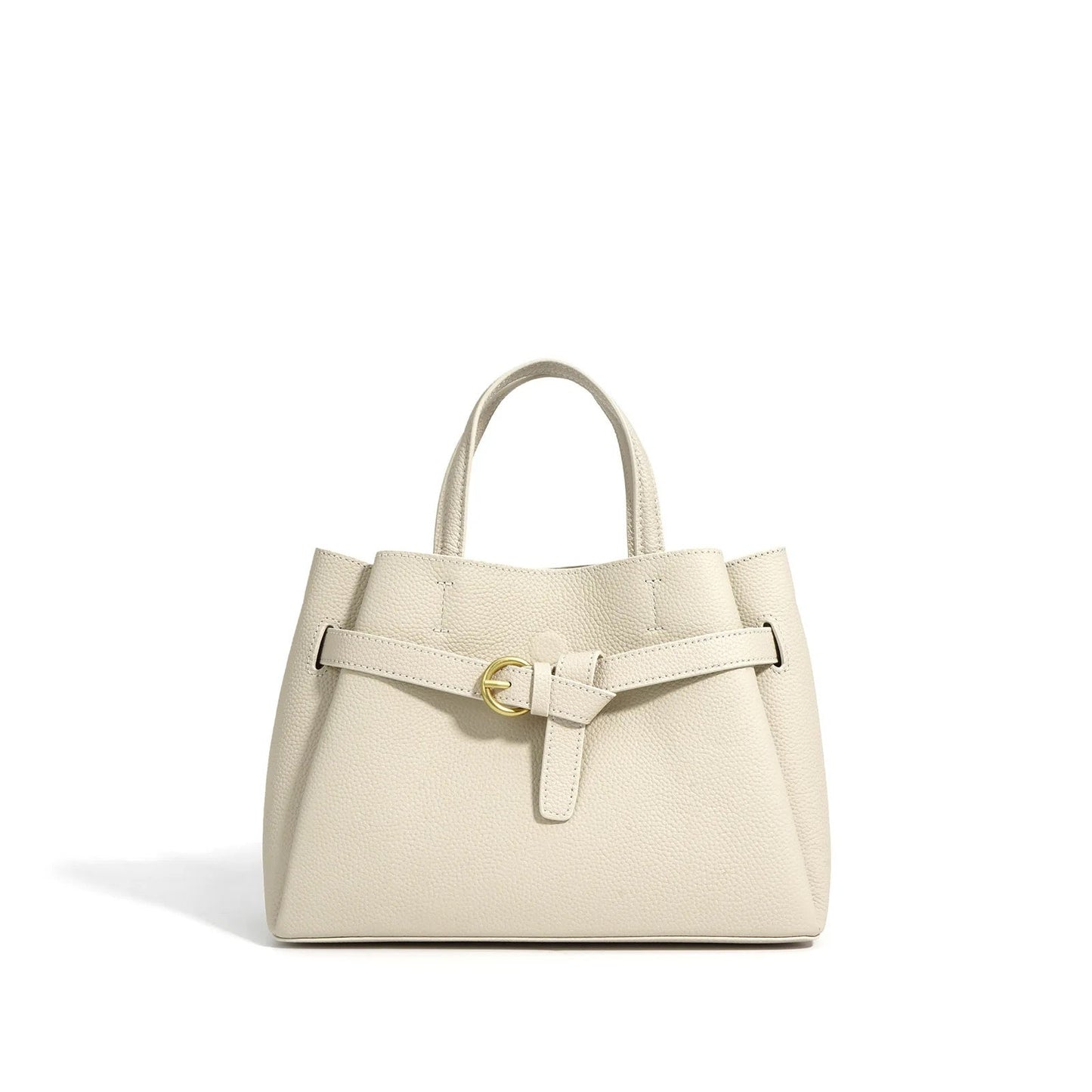 Elena | Elegant Structured Satchel Bag with Buckle Detail