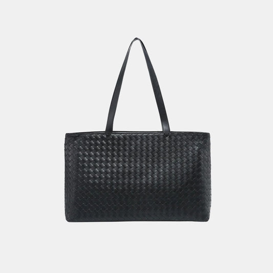 Rosetta Woven Shoulder Tote Bag – Minimalist Design