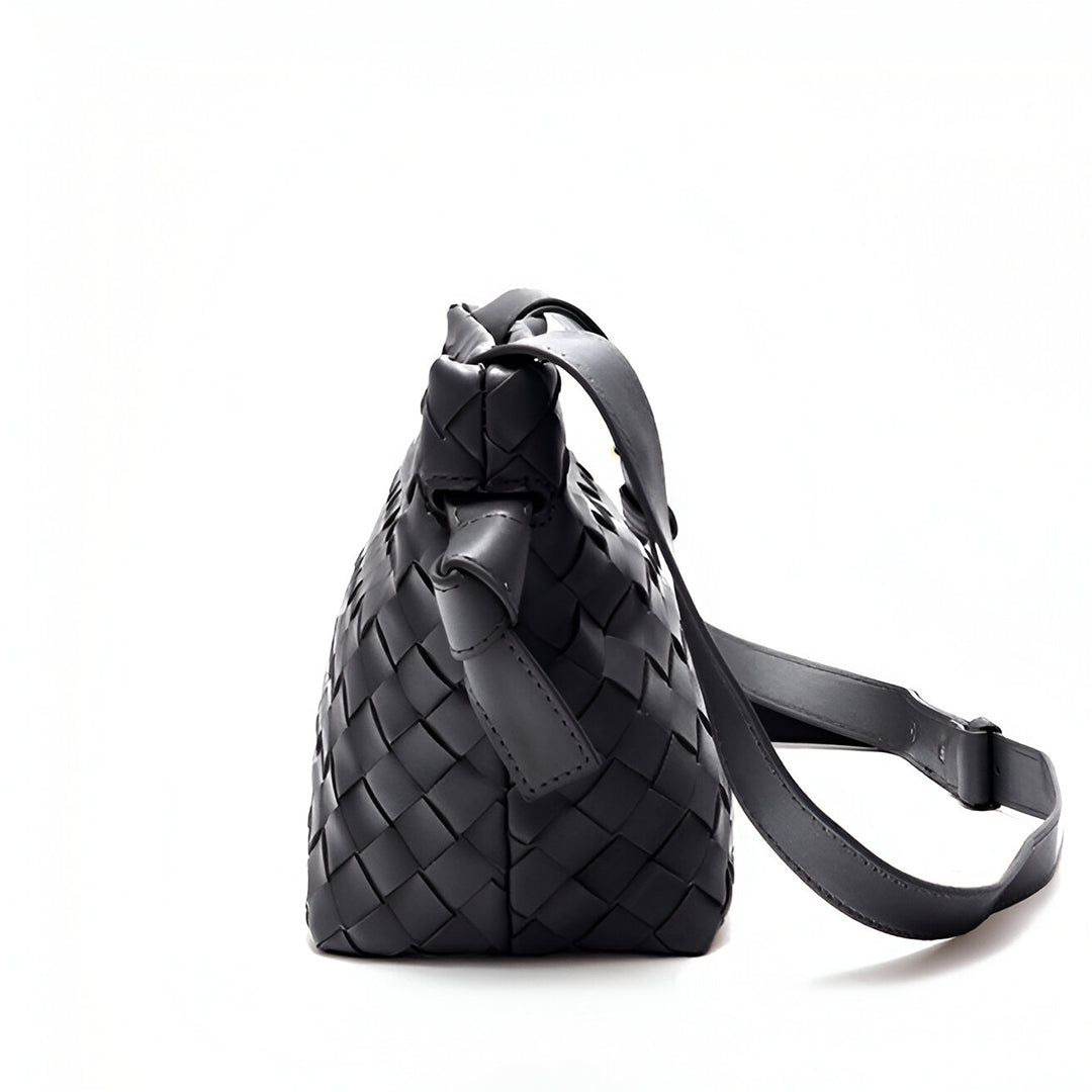 Ciara Woven Shoulder Bag – Elegant Faux Leather Tote