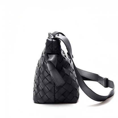 Ciara Woven Shoulder Bag – Elegant Faux Leather Tote