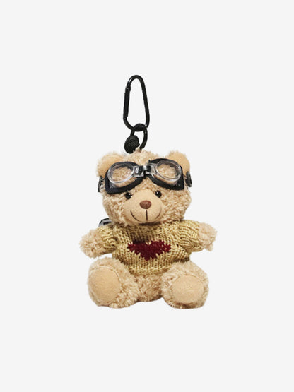 Faelora | Aviator Teddy Plush Bag Charm – Adventurous, Cute & Stylish