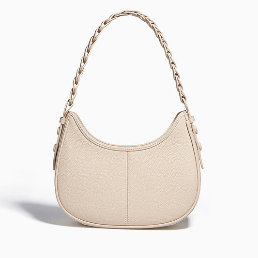 Jenny | Leather Braided Shoulder Bag – Minimalist Chic in Genuine Leather